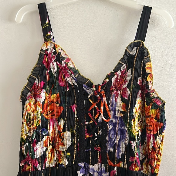 Me 2 Magic, Woman Size XL Black Multicolor Maxi Dress - Picture 2 of 10